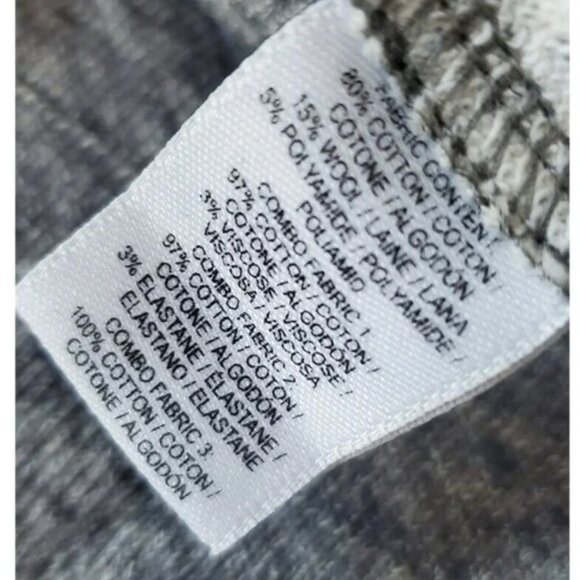 Revolve Derek Lam 10 Crosby Gray Wool Patchwork Sweater Small S - Picture 6 of 6